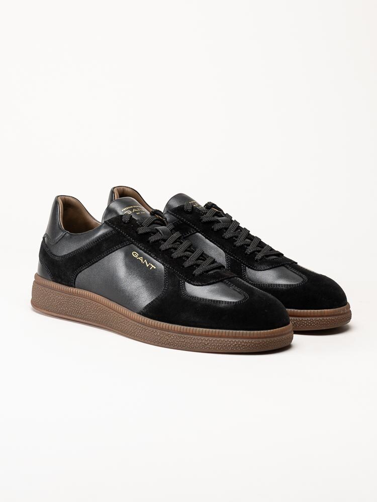 Gant Footwear - Cuzmo Sneaker - Svarta sneakers i skinn och mocka