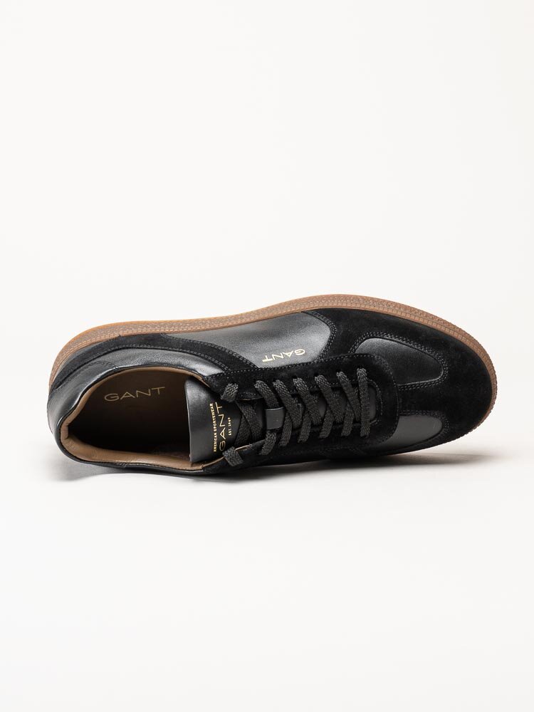 Gant Footwear - Cuzmo Sneaker - Svarta sneakers i skinn och mocka