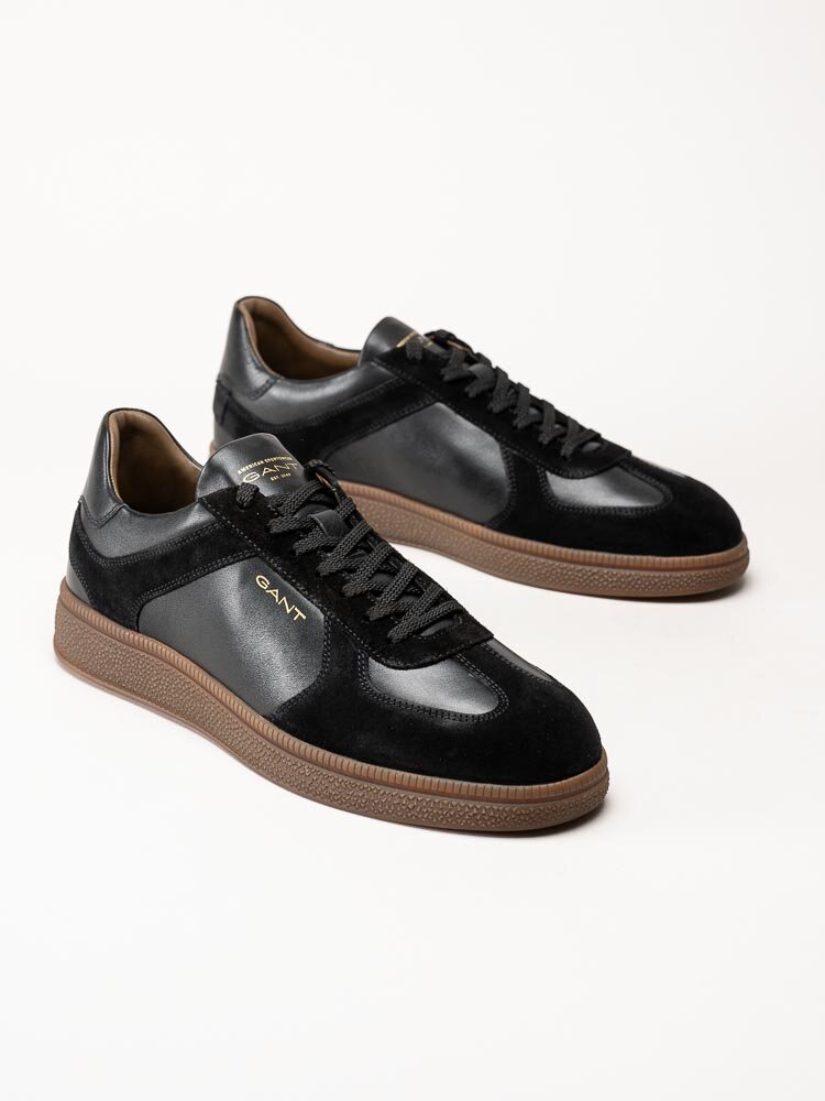 Gant Footwear - Cuzmo Sneaker - Svarta sneakers i skinn och mocka