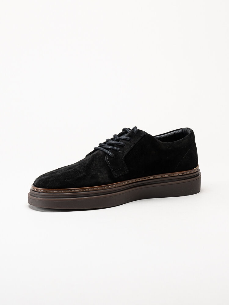 Gant Footwear - Kinzoon low lace - Svarta snörskor i mocka