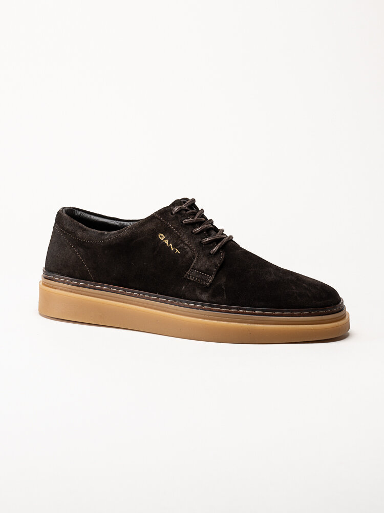 Gant Footwear - Kinzoon low lace - Bruna snörskor i mocka