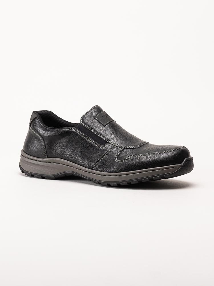 Rieker - Svarta slip on promenadskor