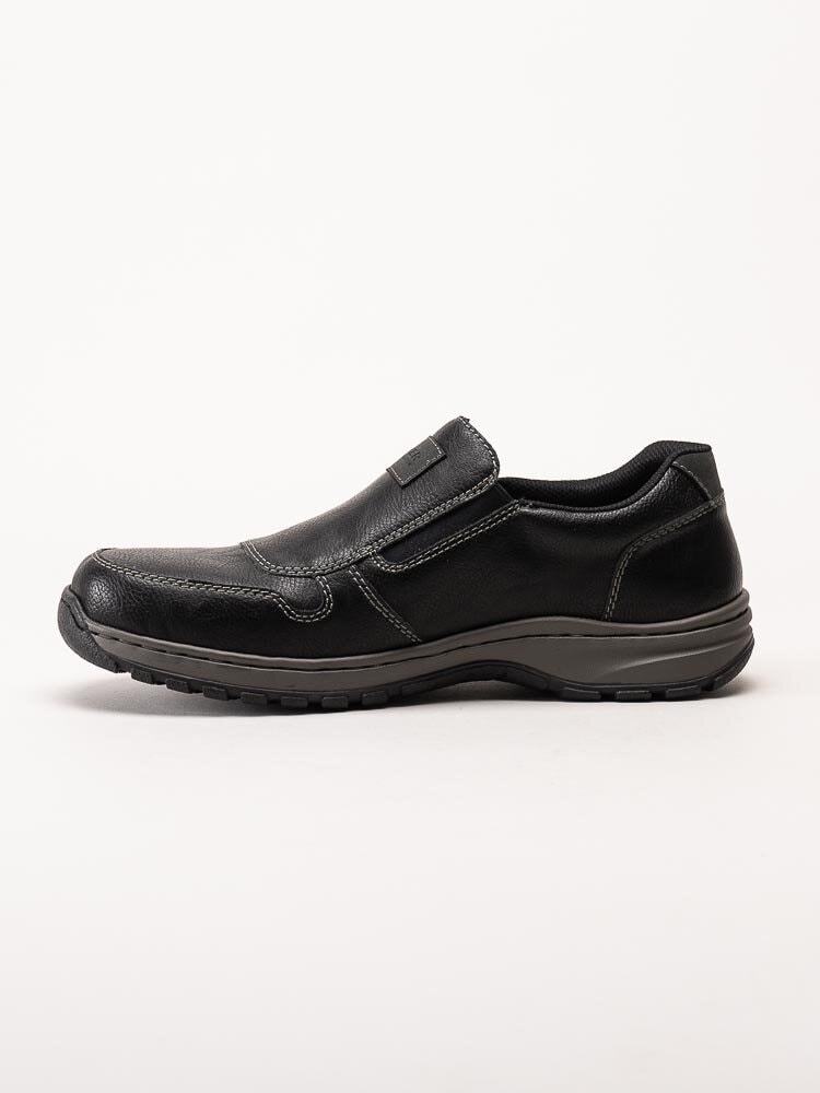 Rieker - Svarta slip on promenadskor