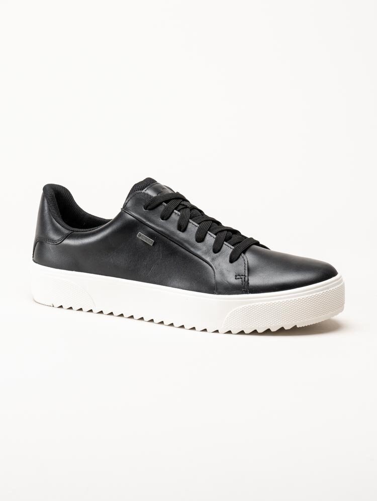 PoleCat - Rex Turin GTX - Svarta skinnsneakers med Gore-Tex