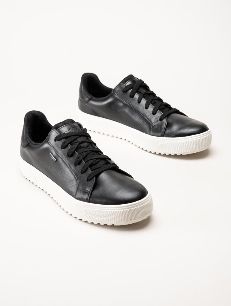 PoleCat - Rex Turin GTX - Svarta skinnsneakers med Gore-Tex