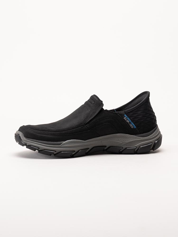 Skechers - Slip Ins Respected - Elgin - Svarta slip-ins i oljad nubuck