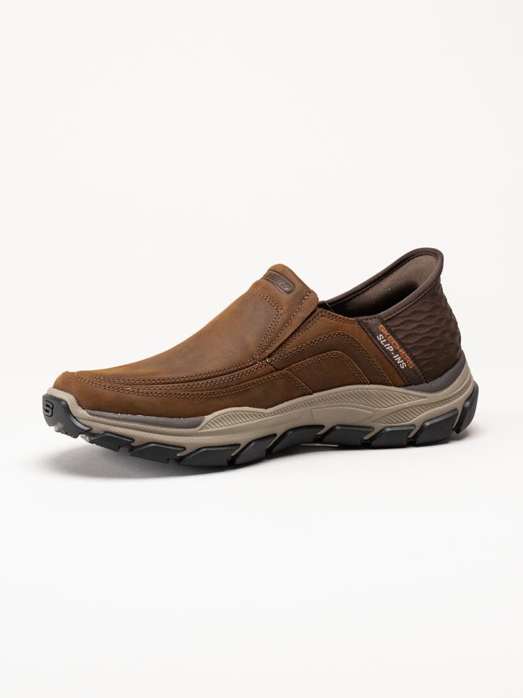 Skechers - Slip Ins Respected - Elgin - Bruna slip-ins i oljad nubuck