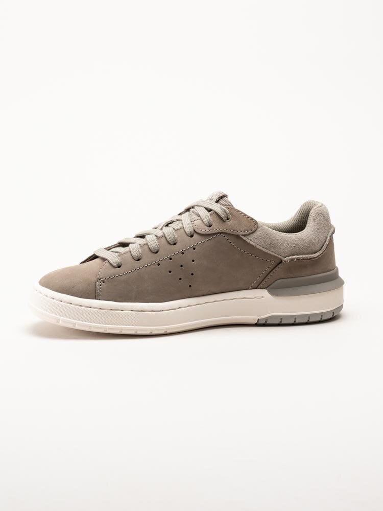 Clarks - Courtlite2 Run G - Grå retroinspirerade sneakers i nubuck