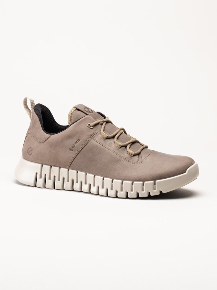 Ecco - Gruuv Sneaker Lea GTX - Bruna sneakers med Gore-Tex