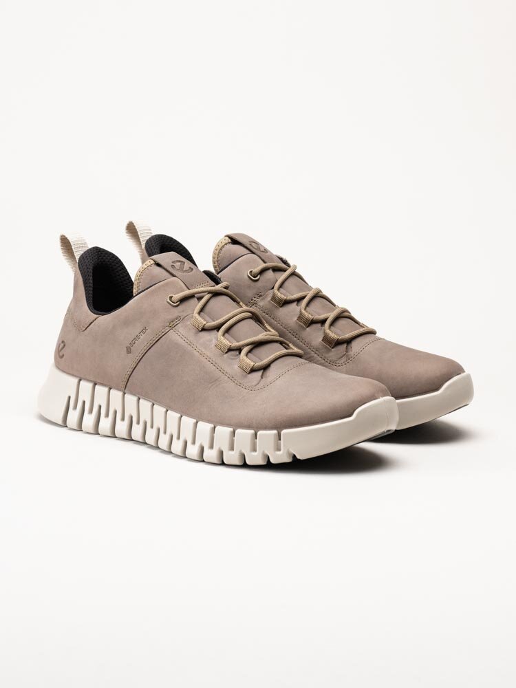 Ecco - Gruuv Sneaker Lea GTX - Bruna sneakers med Gore-Tex