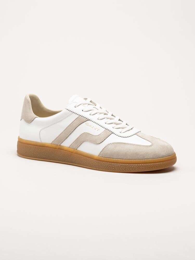 Gant Footwear - Cuzmo Sneaker - Off white sneakers i mocka och skinn