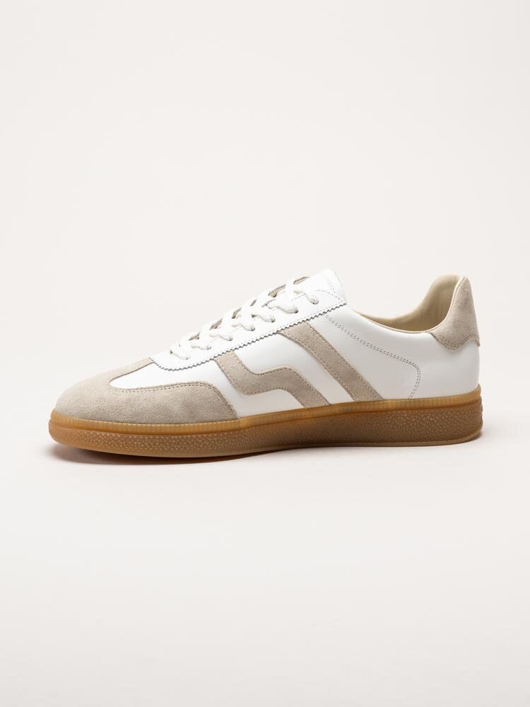 Gant Footwear - Cuzmo Sneaker - Off white sneakers i mocka och skinn