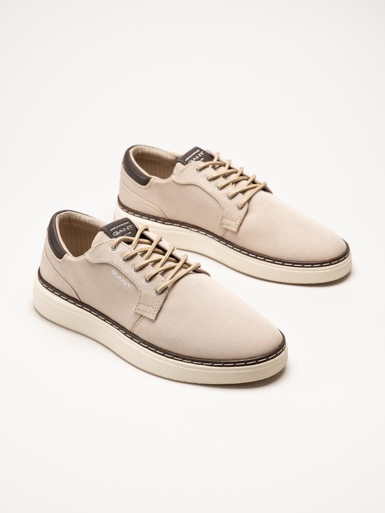 Gant Footwear - San Prep - Beige sneakers i textil