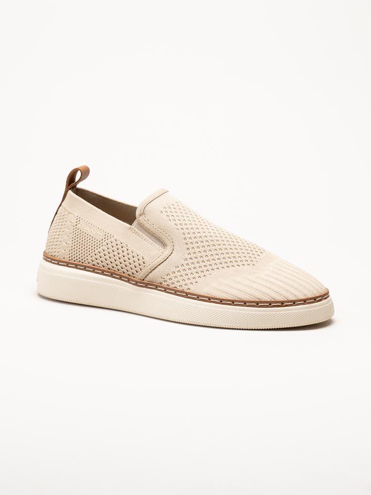 Gant Footwear - San Prep - Beige slip on textilskor