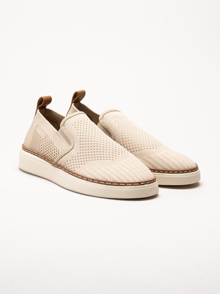 Gant Footwear - San Prep - Beige slip on textilskor