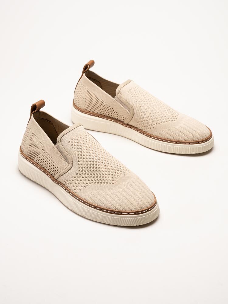 Gant Footwear - San Prep - Beige slip on textilskor