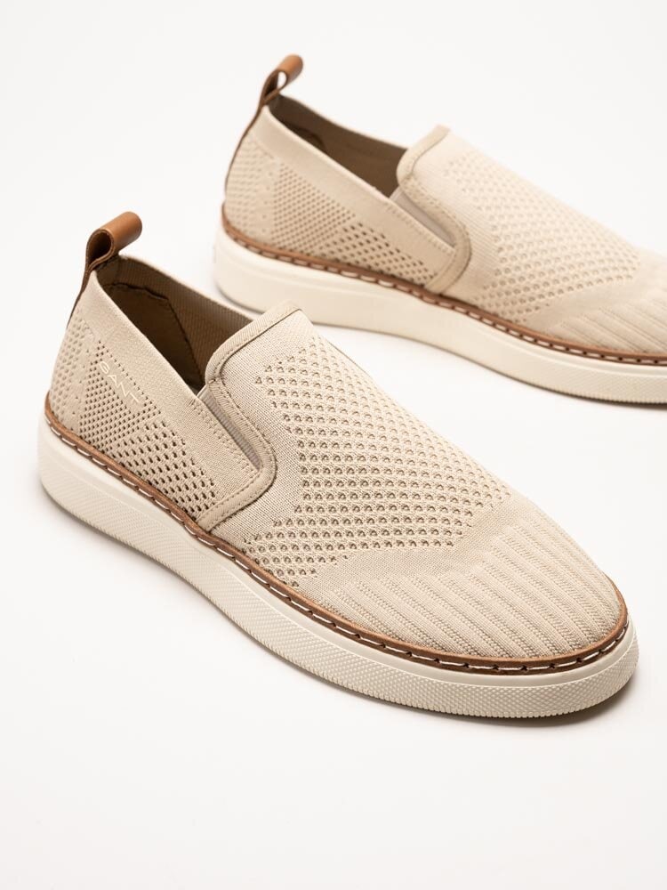 Gant Footwear - San Prep - Beige slip on textilskor