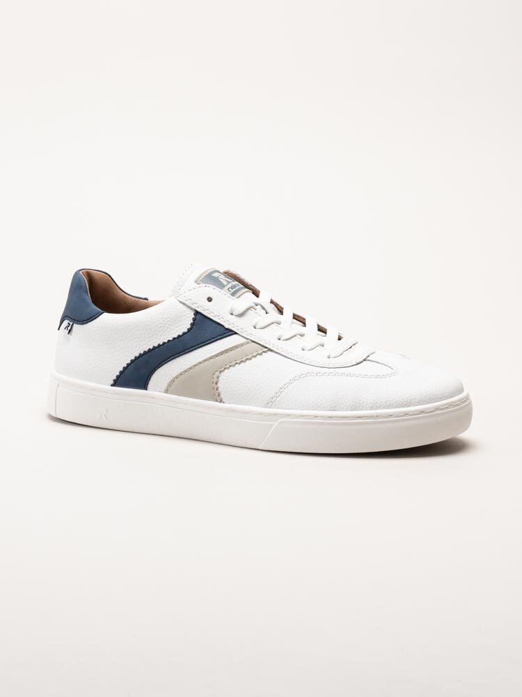 Rieker - Vita sneakers i skinn