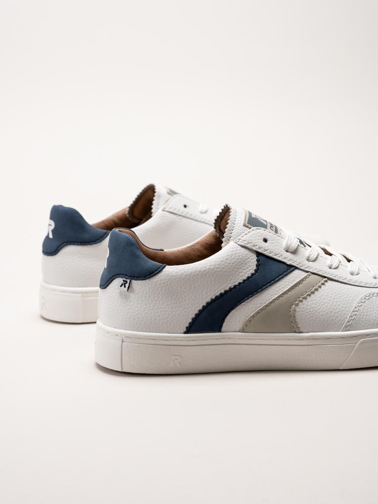 Rieker - Vita sneakers i skinn