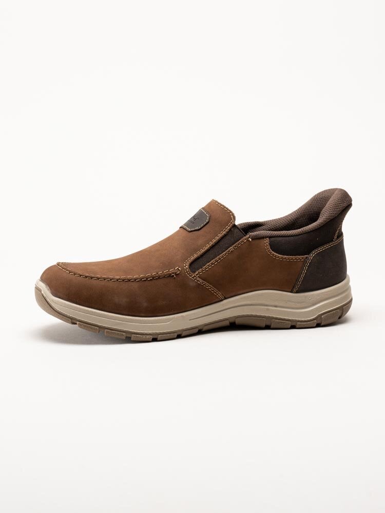 Rieker - Bruna slip on skor i oljad nubuck