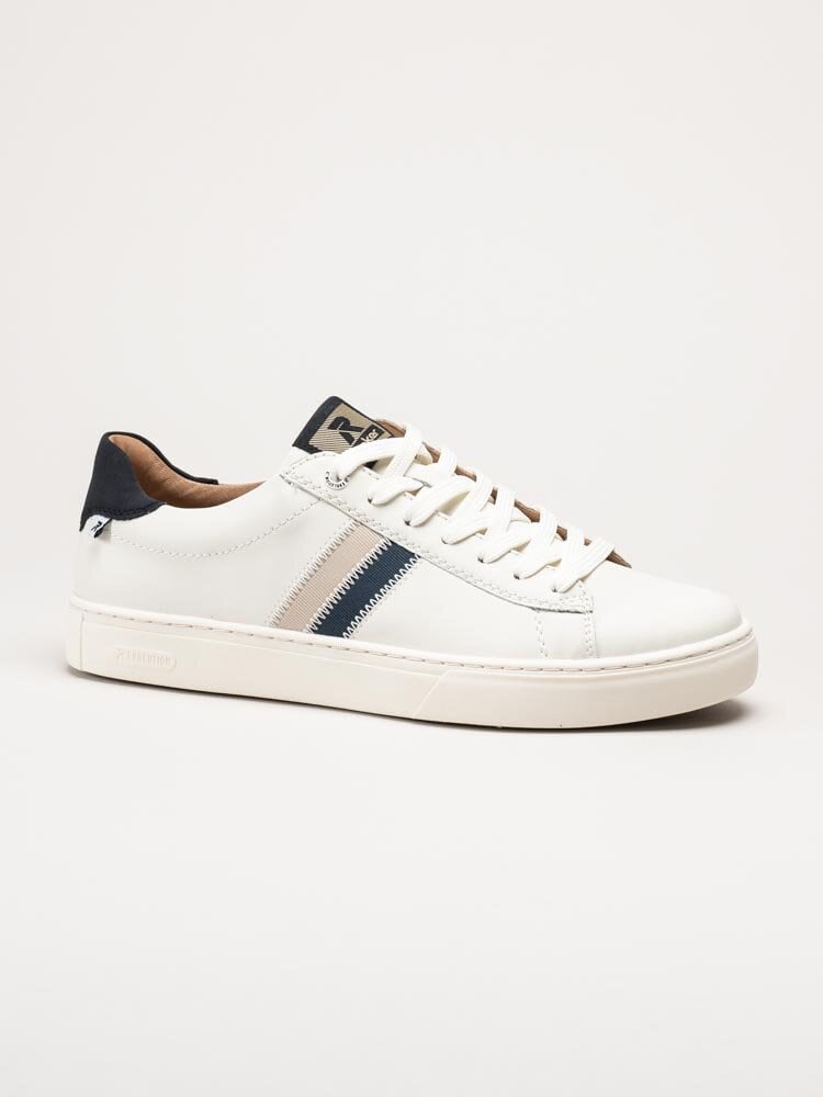 Rieker - Off white sneakers i skinn