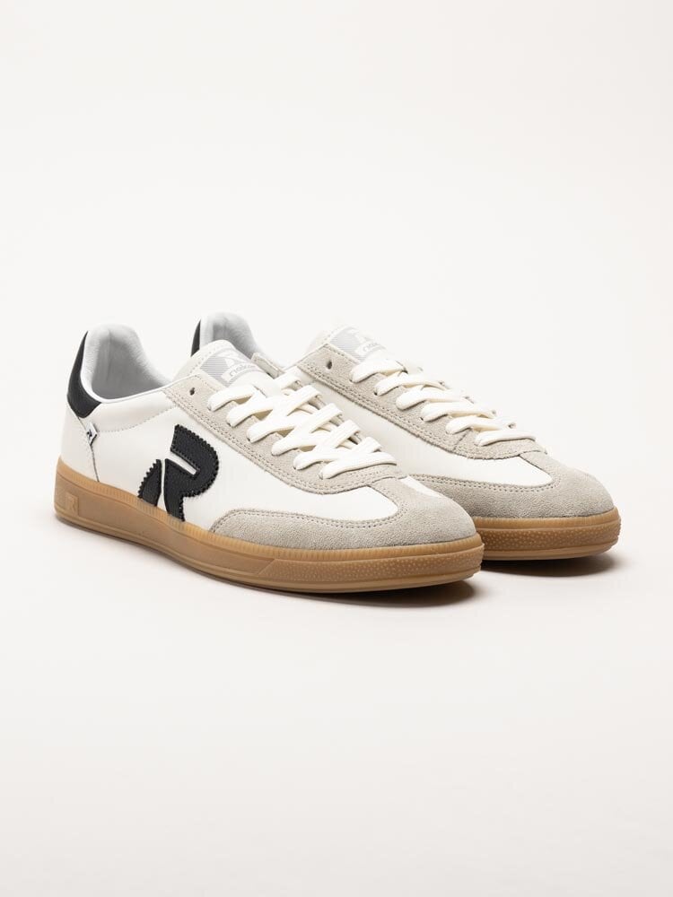 Rieker - Off white sneakers i skinn