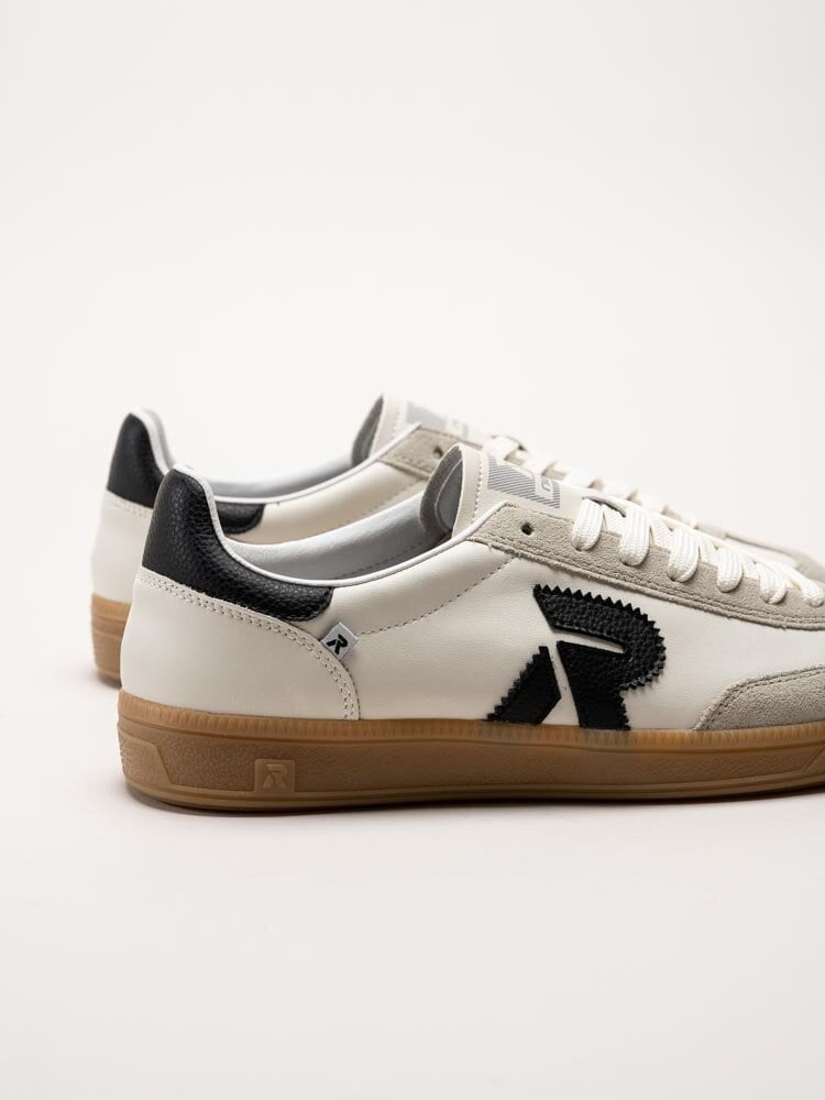 Rieker - Off white sneakers i skinn