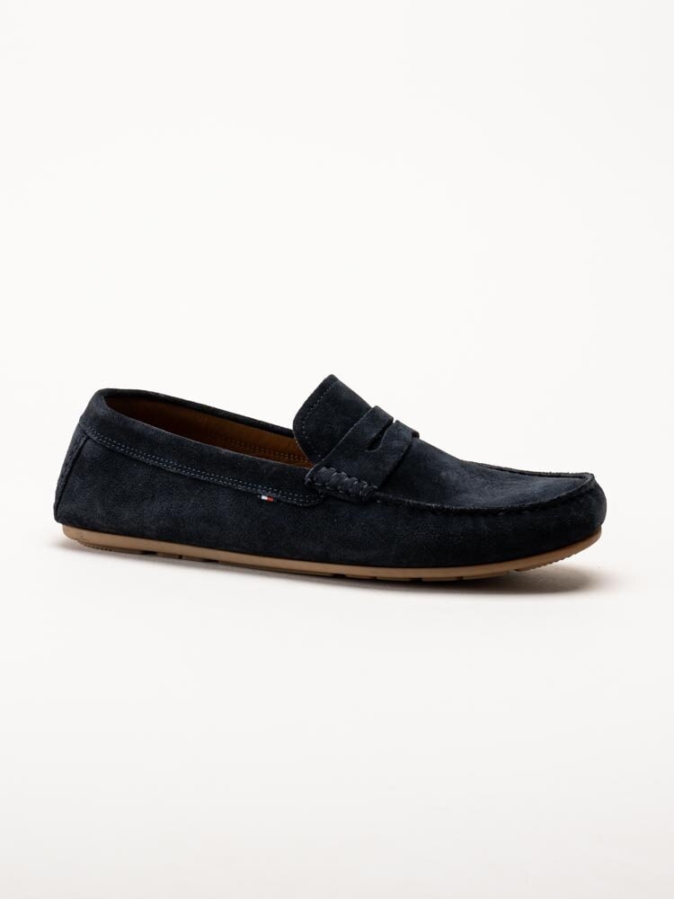 Tommy Hilfiger - Casual Hilfiger Suede Driver - Blå loafers i mocka