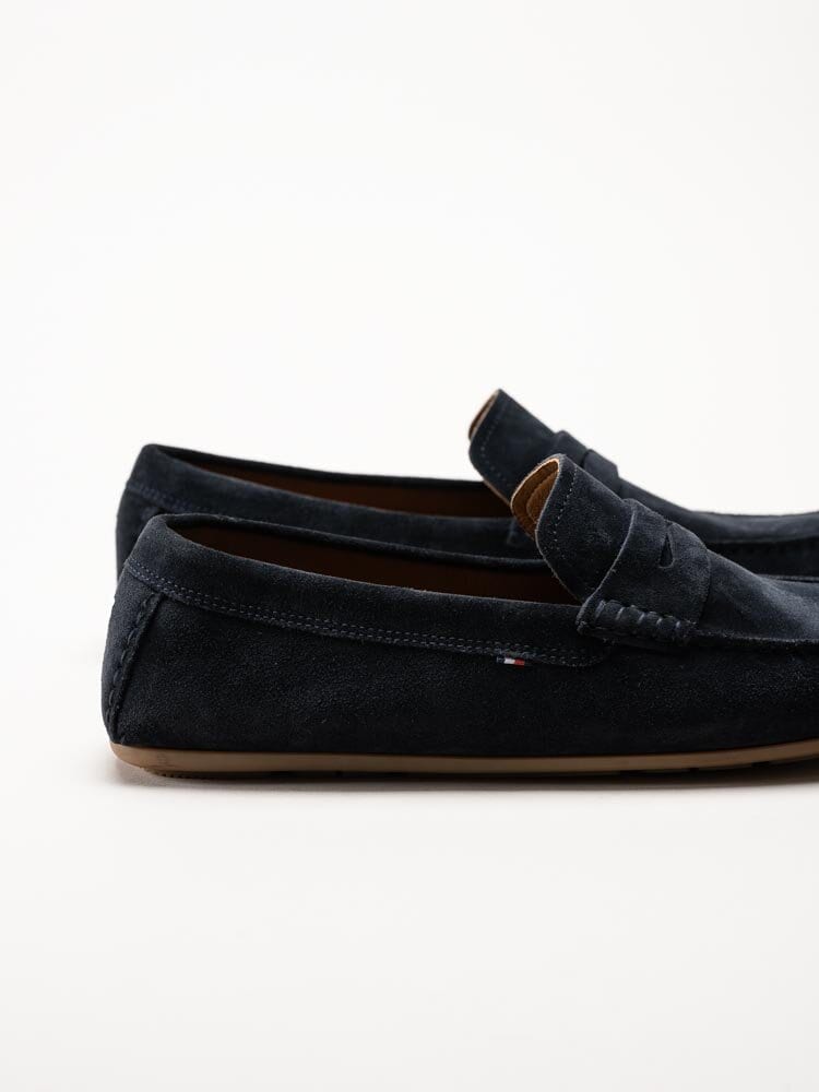 Tommy Hilfiger - Casual Hilfiger Suede Driver - Blå loafers i mocka