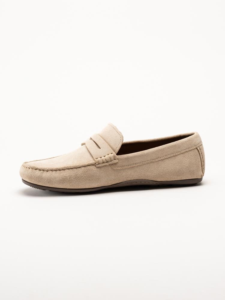 Tommy Hilfiger - Casual Hilfiger Suede Driver - Beige loafers i mocka