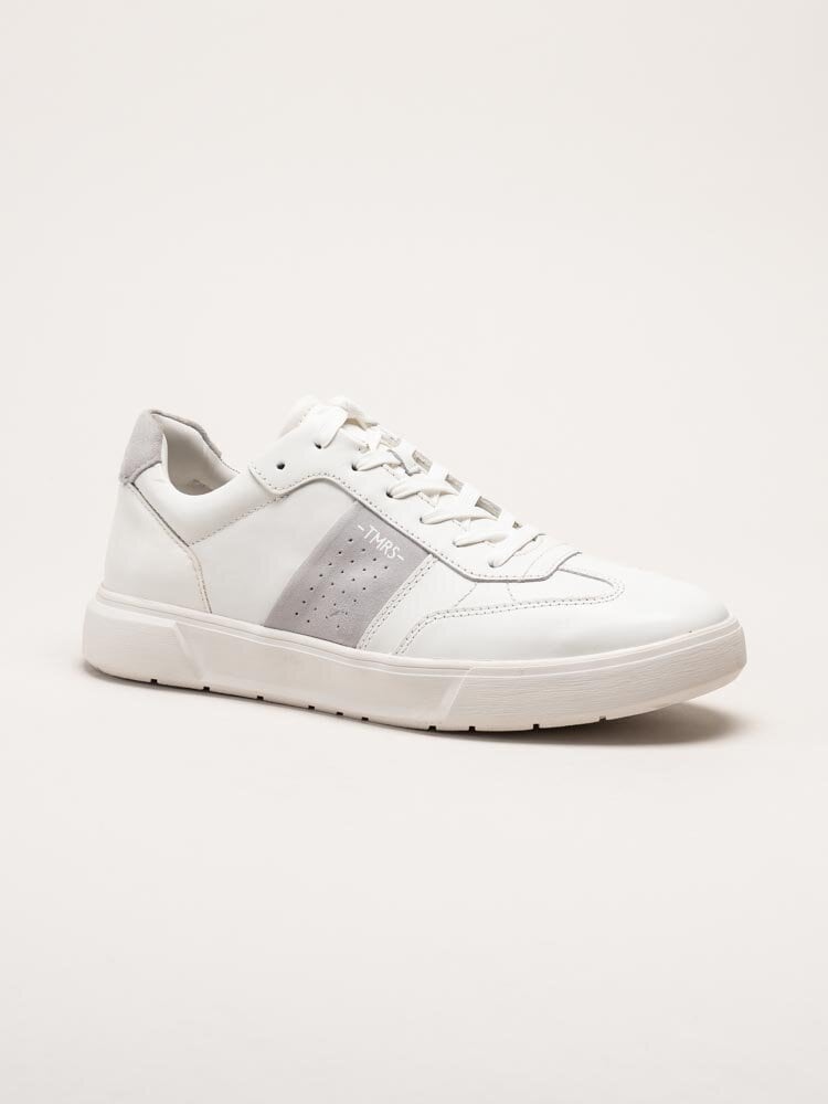 Tamaris Men - Vita sneakers i skinn