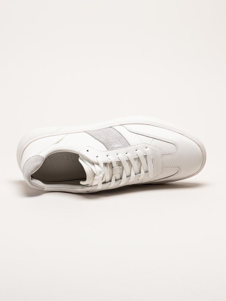 Tamaris Men - Vita sneakers i skinn