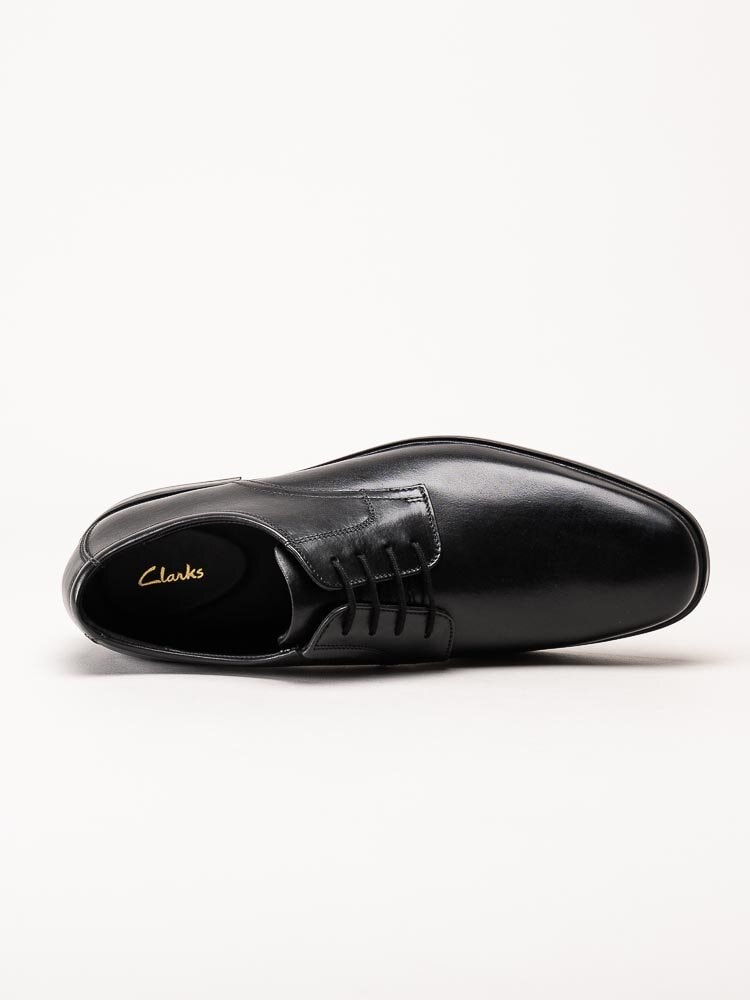 Clarks - Howard Walk - Svarta dressade snörskor i skinn