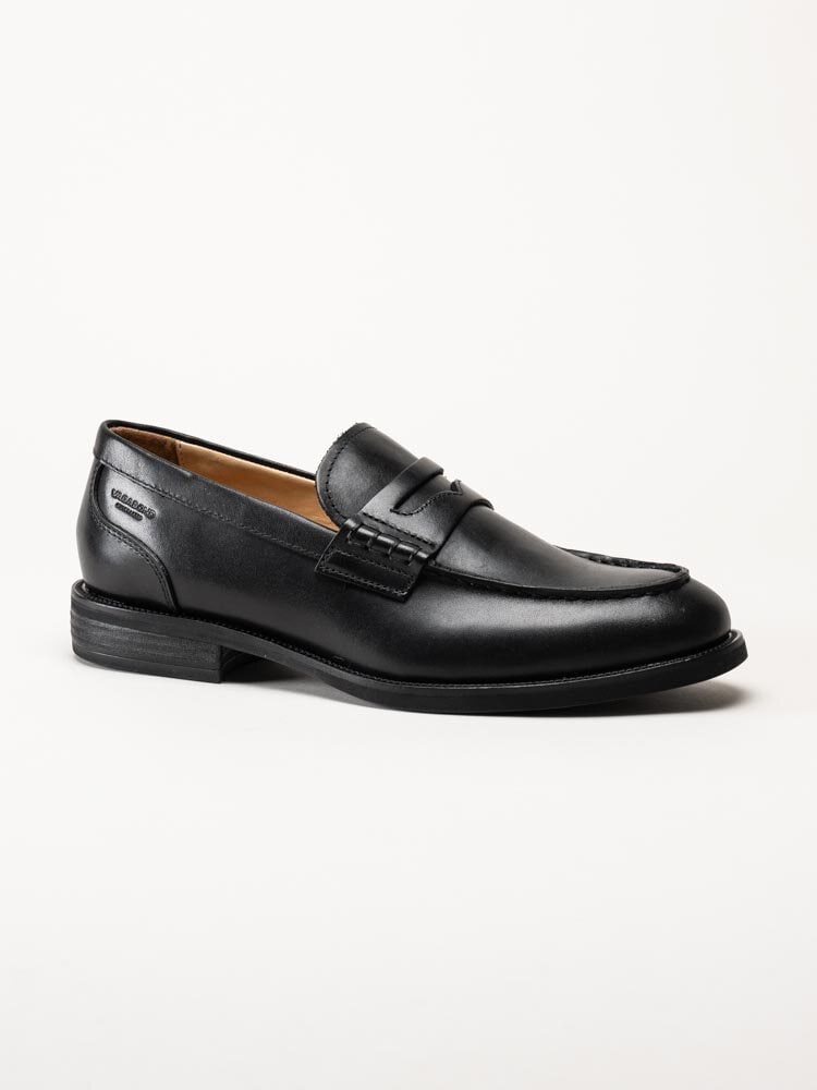 Vagabond - Mario - Svarta loafers i skinn