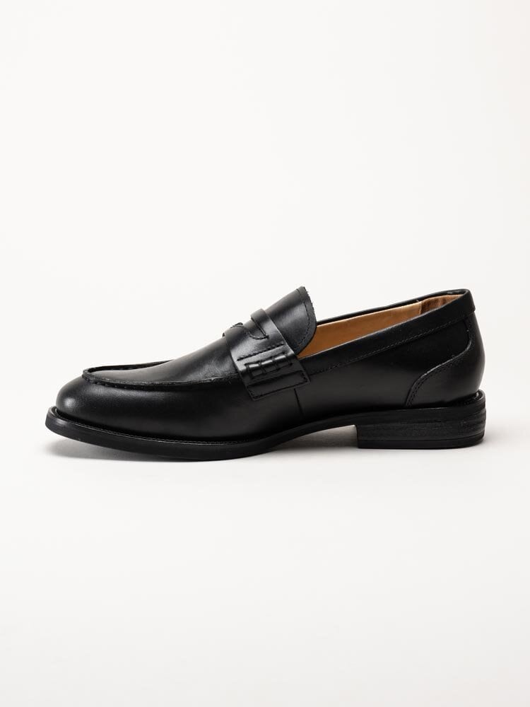 Vagabond - Mario - Svarta loafers i skinn