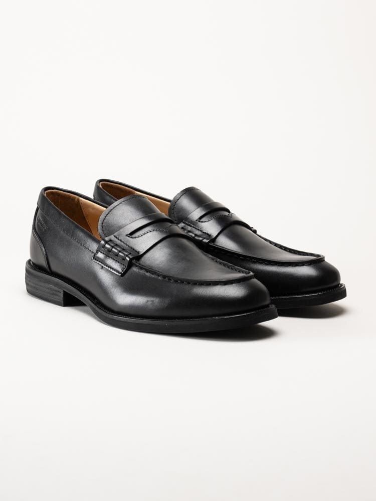 Vagabond - Mario - Svarta loafers i skinn