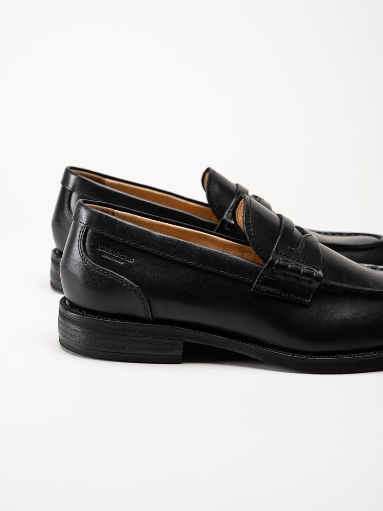 Vagabond - Mario - Svarta loafers i skinn