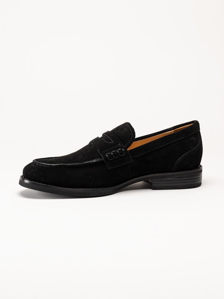 Vagabond - Mario - Svarta loafers i mocka