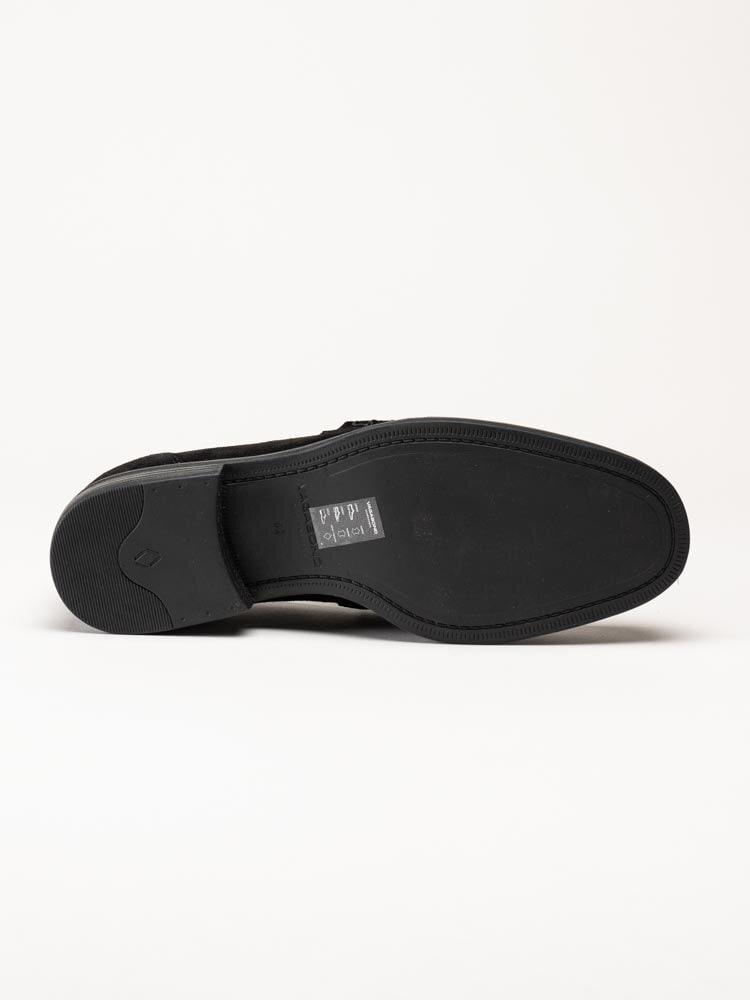 Vagabond - Mario - Svarta loafers i mocka