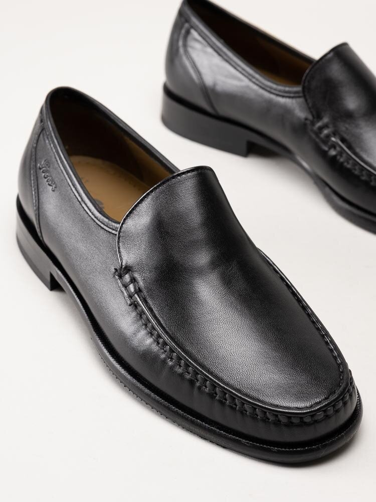 Sioux - Carol - Svarta loafers i skinn