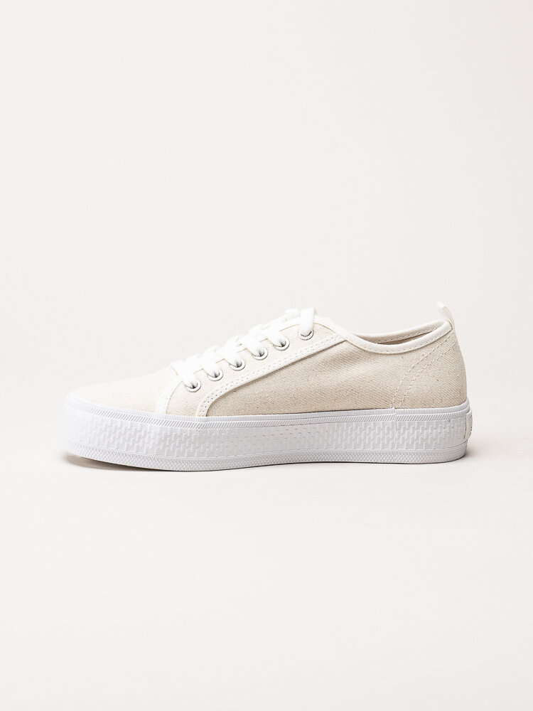 S.Oliver - Beige sneakers i textil