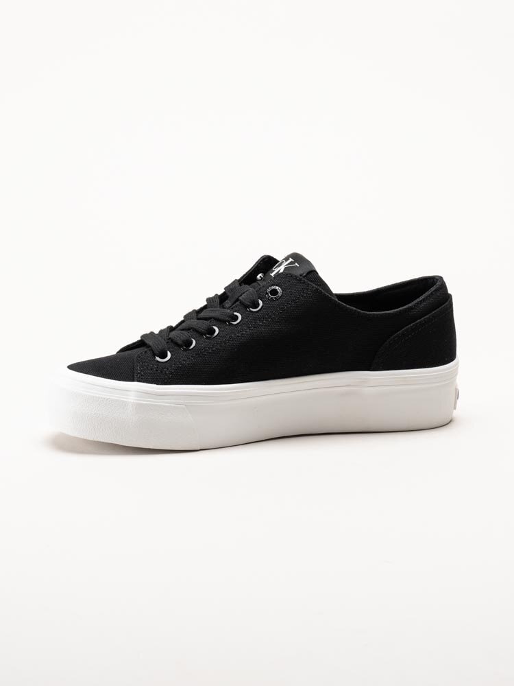 Calvin Klein - Vulc Platform Low CV Mg - Svarta platåsneakers i textil