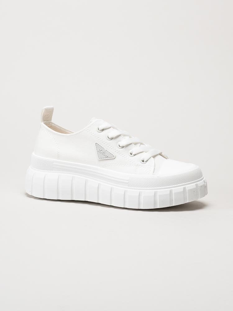 S.Oliver - Vita chunky sneakers i textil