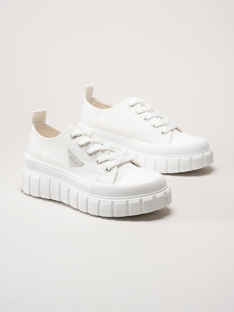 S.Oliver - Vita chunky sneakers i textil