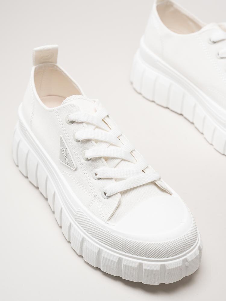 S.Oliver - Vita chunky sneakers i textil