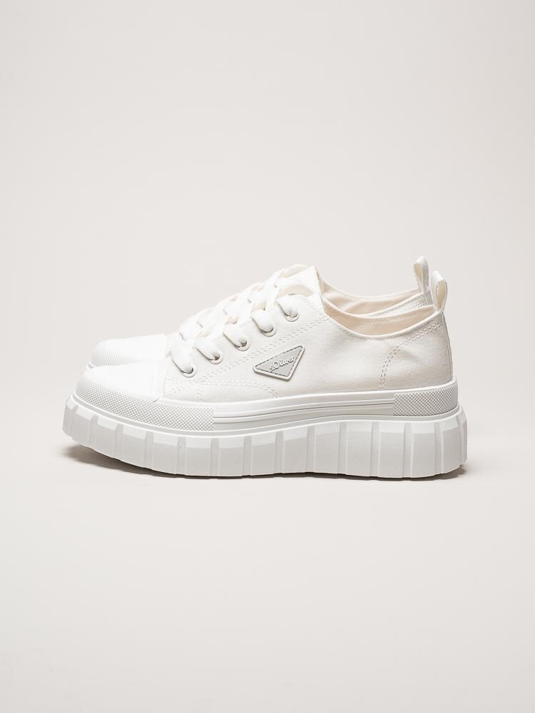 S.Oliver - Vita chunky sneakers i textil