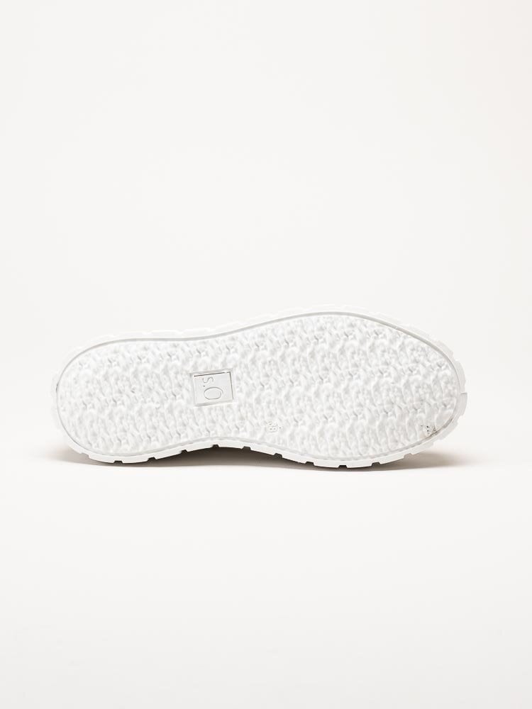 S.Oliver - Ljusbeige chunky sneakers i textil