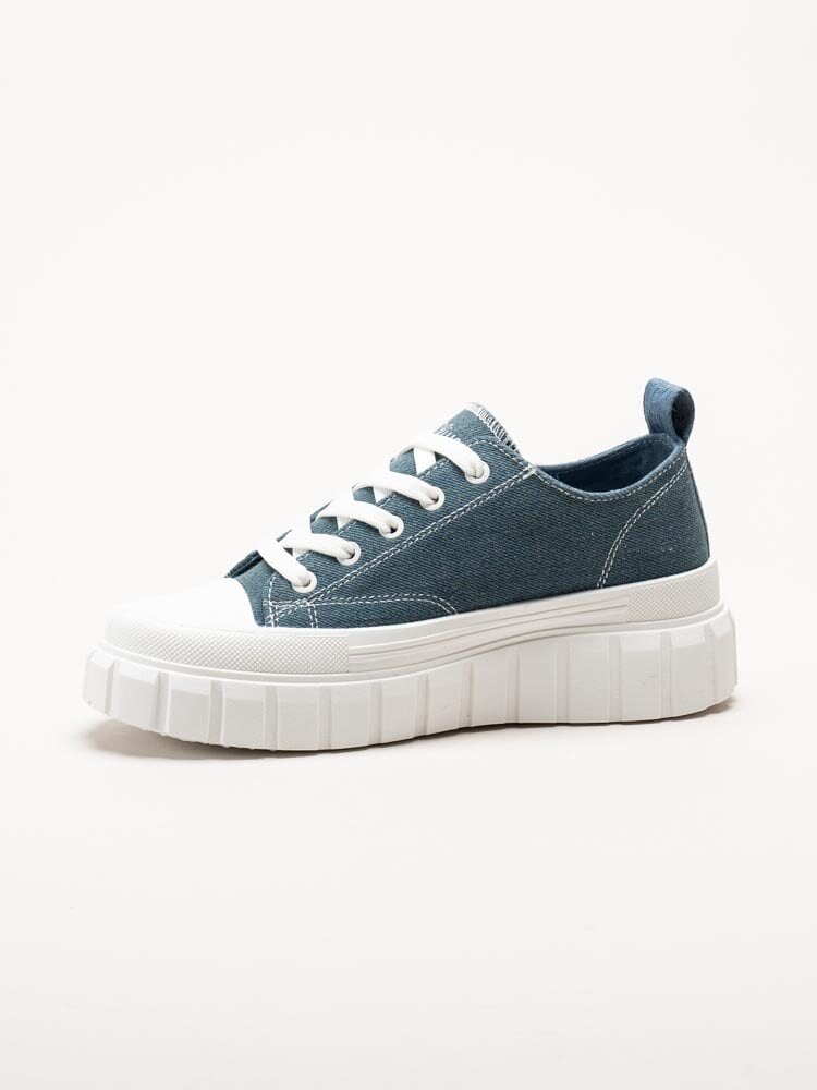 S.Oliver - Blå chunky sneakers i textil