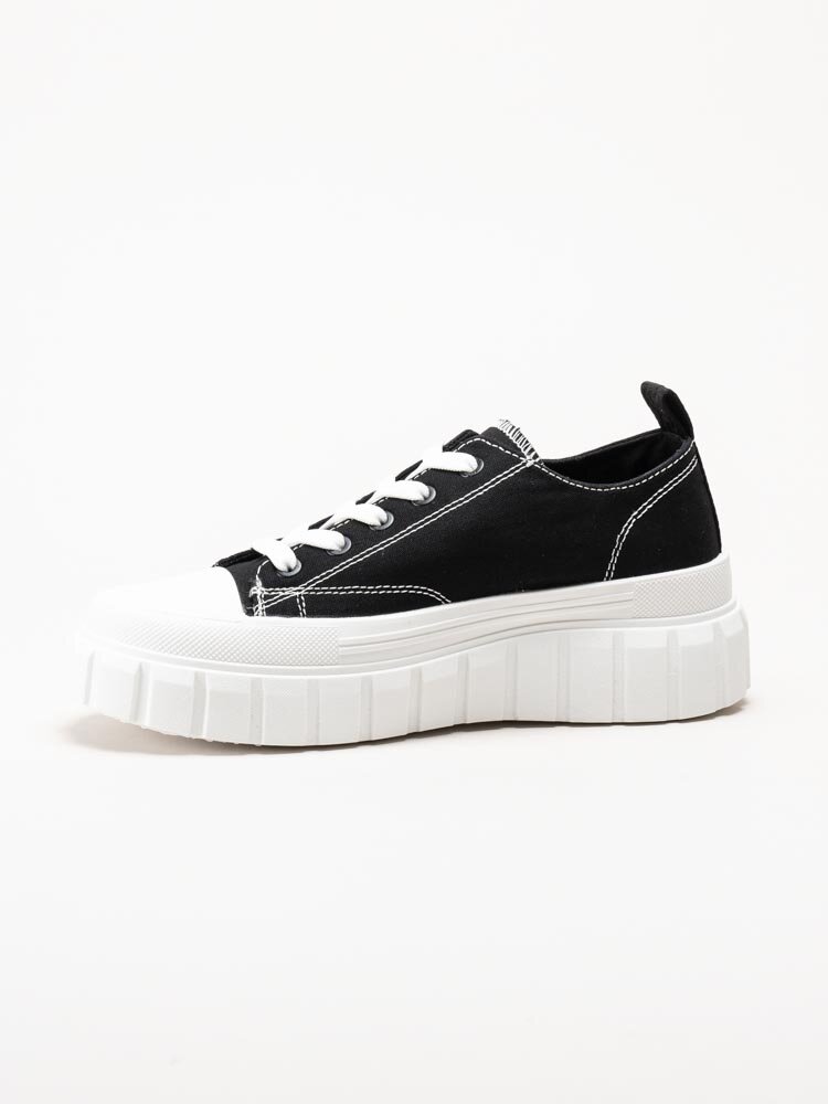 S.Oliver - Svarta chunky sneakers i textil