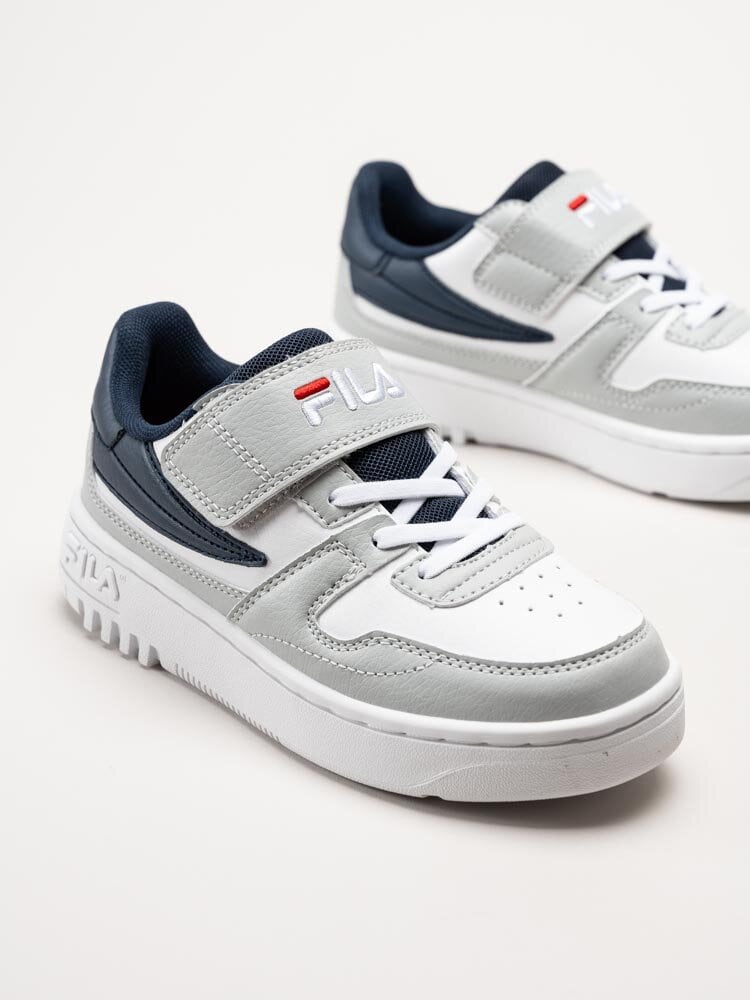 FILA - Fxventuno Velcro Kids - Vit grå sneakers